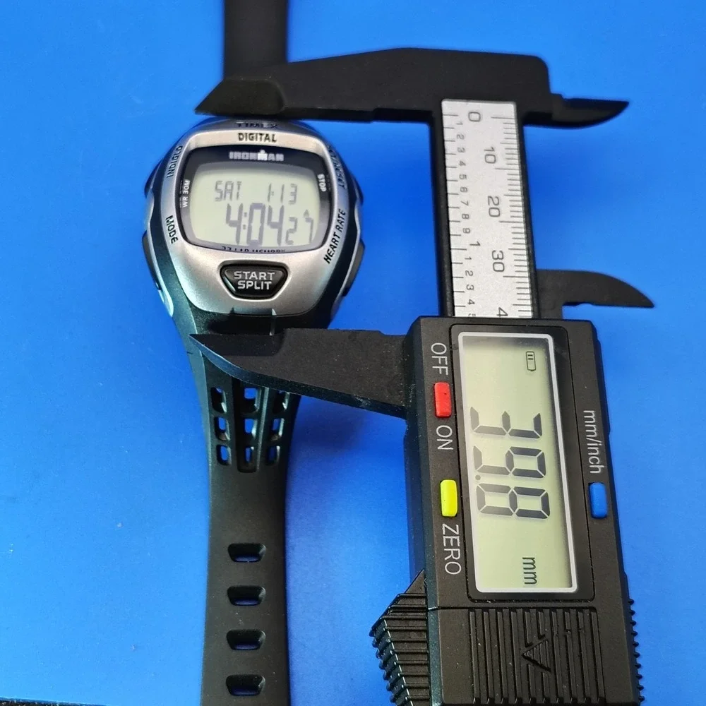 New! Vintage 2001 Timex IronMan 40mm Mens‎ Digital Sport Watch Full Set NOS